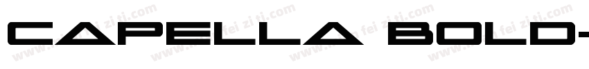 Capella Bold字体转换